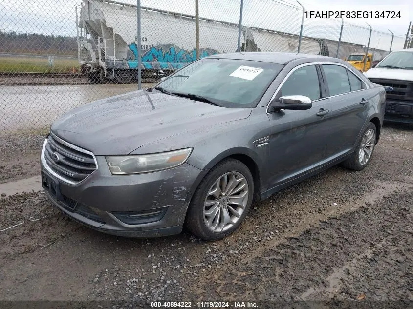 2014 Ford Taurus Limited VIN: 1FAHP2F83EG134724 Lot: 40894222