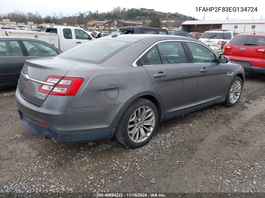 2014 Ford Taurus Limited VIN: 1FAHP2F83EG134724 Lot: 40894222