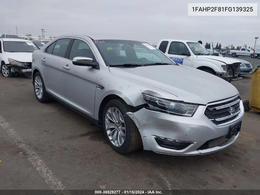 2015 Ford Taurus Limited VIN: 1FAHP2F81FG139325 Lot: 38529277