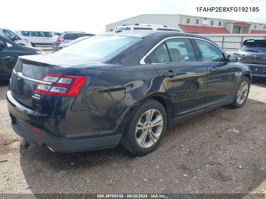 2015 Ford Taurus Sel VIN: 1FAHP2E8XFG192185 Lot: 39750745