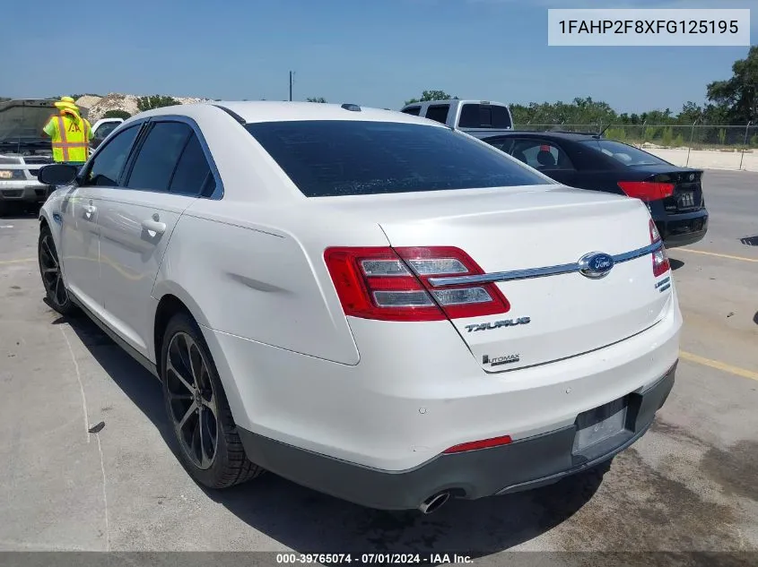 1FAHP2F8XFG125195 2015 Ford Taurus Limited