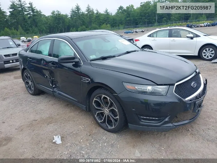 2015 Ford Taurus Sho VIN: 1FAHP2KT2FG205987 Lot: 39781852