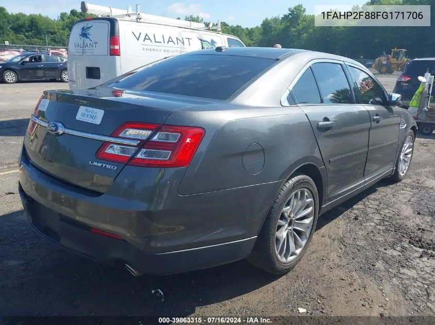 2015 Ford Taurus Limited VIN: 1FAHP2F88FG171706 Lot: 39863315