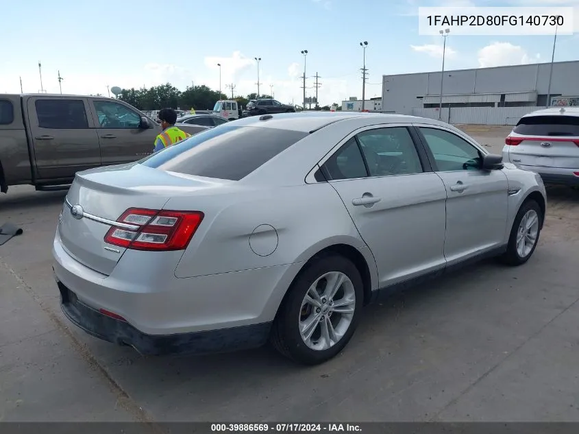 2015 Ford Taurus Se VIN: 1FAHP2D80FG140730 Lot: 39886569