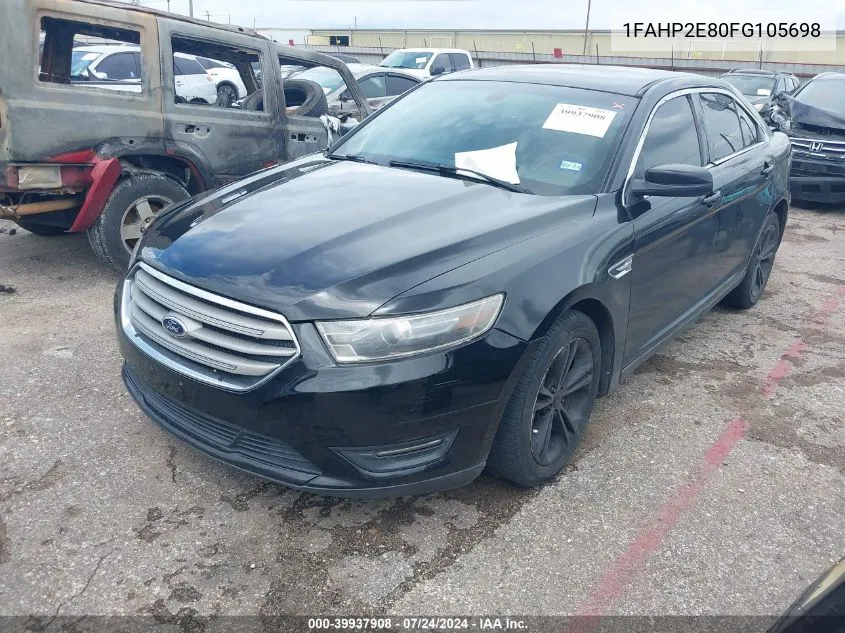 2015 Ford Taurus Sel VIN: 1FAHP2E80FG105698 Lot: 39937908