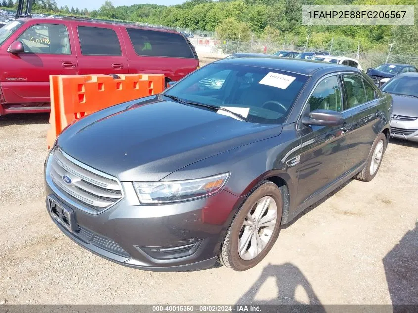 2015 Ford Taurus Sel VIN: 1FAHP2E88FG206567 Lot: 40015360