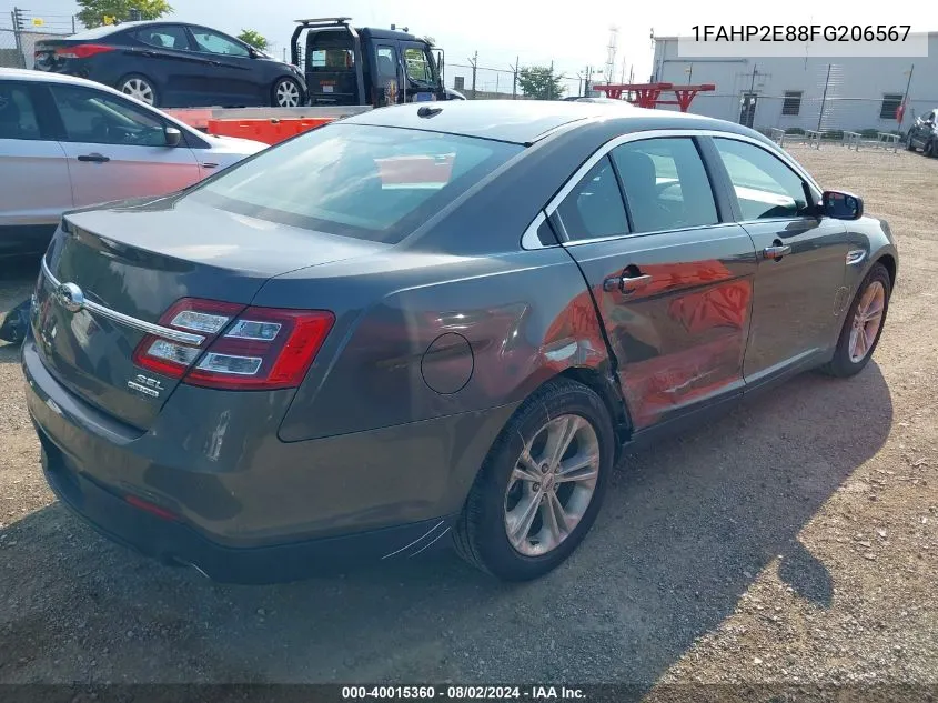 2015 Ford Taurus Sel VIN: 1FAHP2E88FG206567 Lot: 40015360