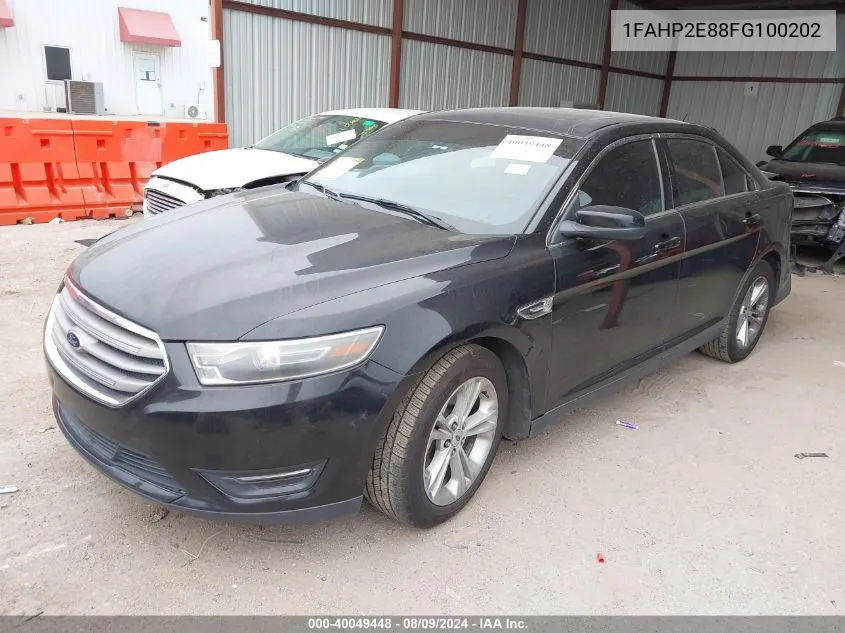 1FAHP2E88FG100202 2015 Ford Taurus Sel