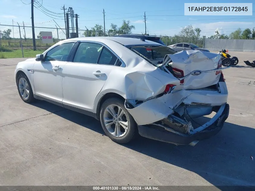 2015 Ford Taurus Sel VIN: 1FAHP2E83FG172845 Lot: 40101330