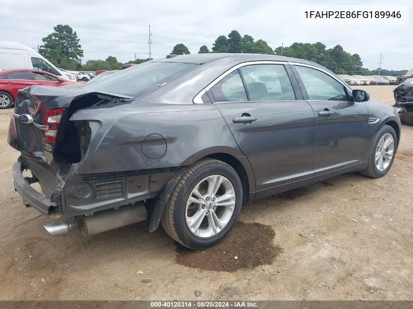 1FAHP2E86FG189946 2015 Ford Taurus Sel