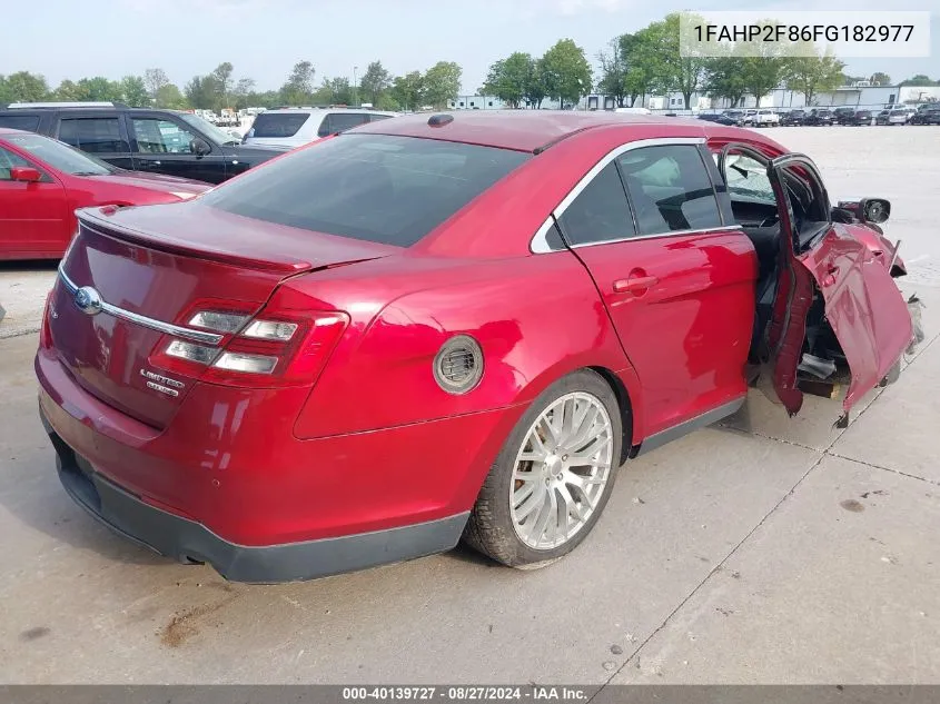 1FAHP2F86FG182977 2015 Ford Taurus Limited