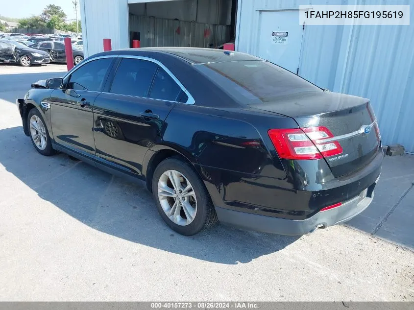 2015 Ford Taurus Sel VIN: 1FAHP2H85FG195619 Lot: 40157273