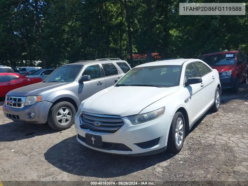 2015 Ford Taurus Se VIN: 1FAHP2D86FG119588 Lot: 40163074