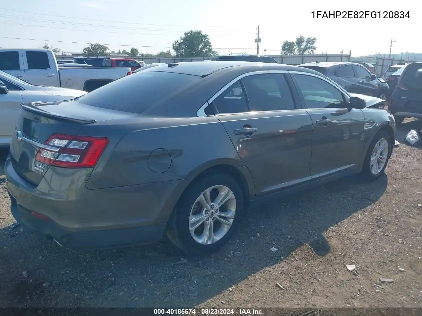 2015 Ford Taurus Sel VIN: 1FAHP2E82FG120834 Lot: 40185574