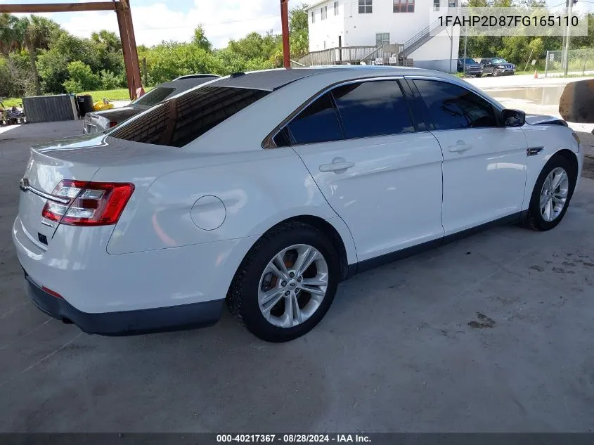 2015 Ford Taurus Se VIN: 1FAHP2D87FG165110 Lot: 40217367