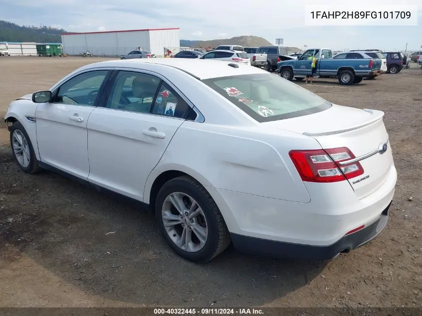 2015 Ford Taurus Sel VIN: 1FAHP2H89FG101709 Lot: 40322445