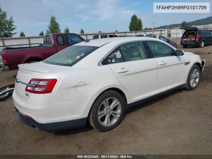 2015 Ford Taurus Sel VIN: 1FAHP2H89FG101709 Lot: 40322445