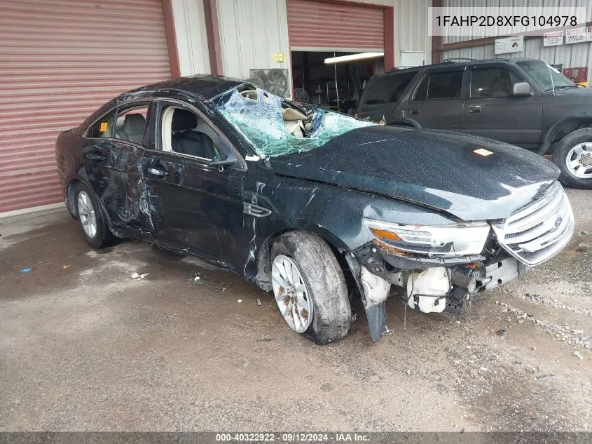 1FAHP2D8XFG104978 2015 Ford Taurus Se