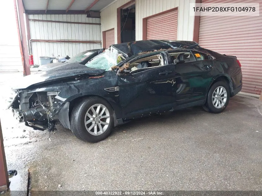 1FAHP2D8XFG104978 2015 Ford Taurus Se