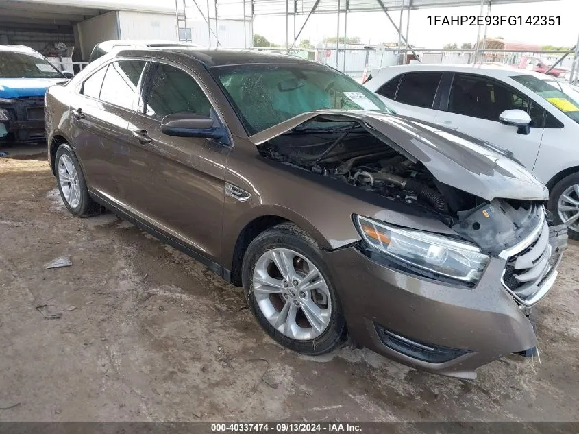 1FAHP2E93FG142351 2015 Ford Taurus Sel