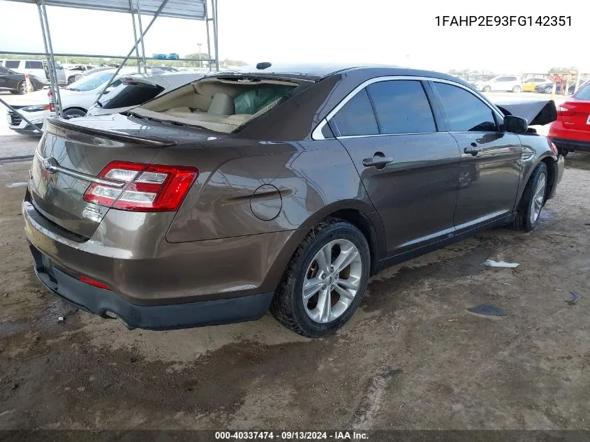 1FAHP2E93FG142351 2015 Ford Taurus Sel