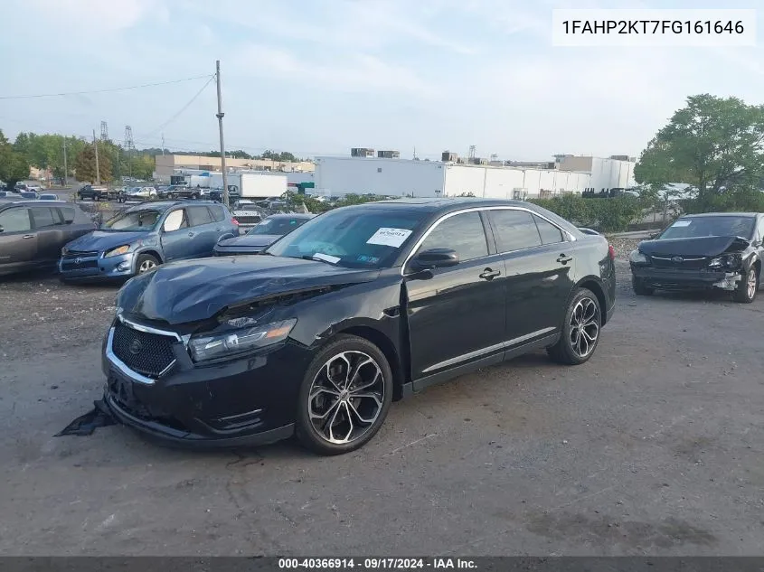 2015 Ford Taurus Sho VIN: 1FAHP2KT7FG161646 Lot: 40366914