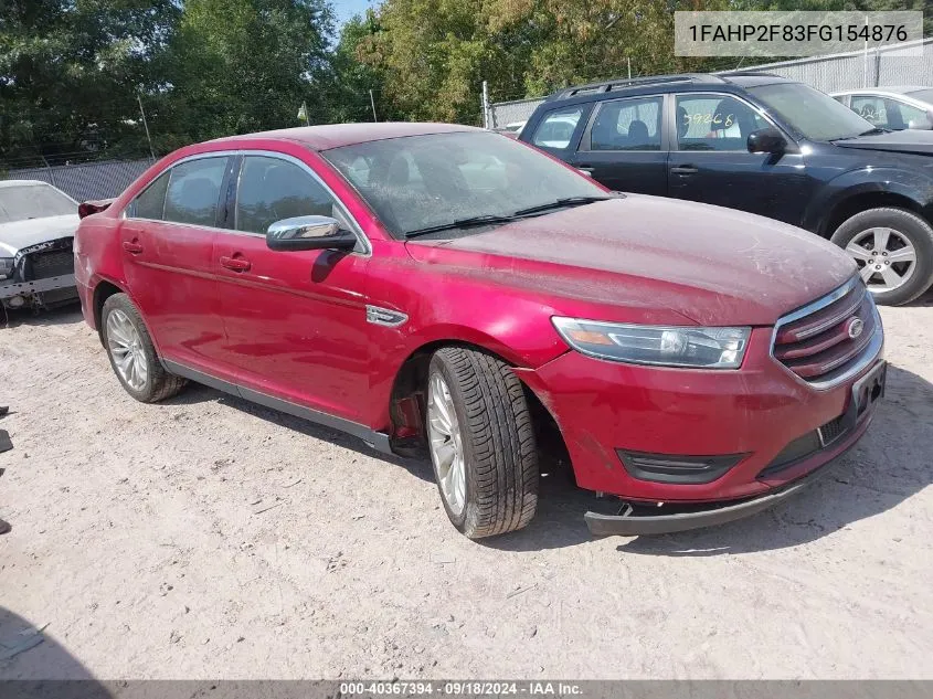 2015 Ford Taurus Limited VIN: 1FAHP2F83FG154876 Lot: 40367394