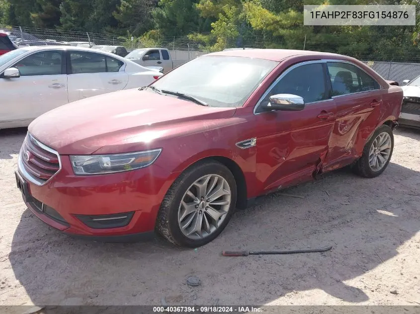 1FAHP2F83FG154876 2015 Ford Taurus Limited