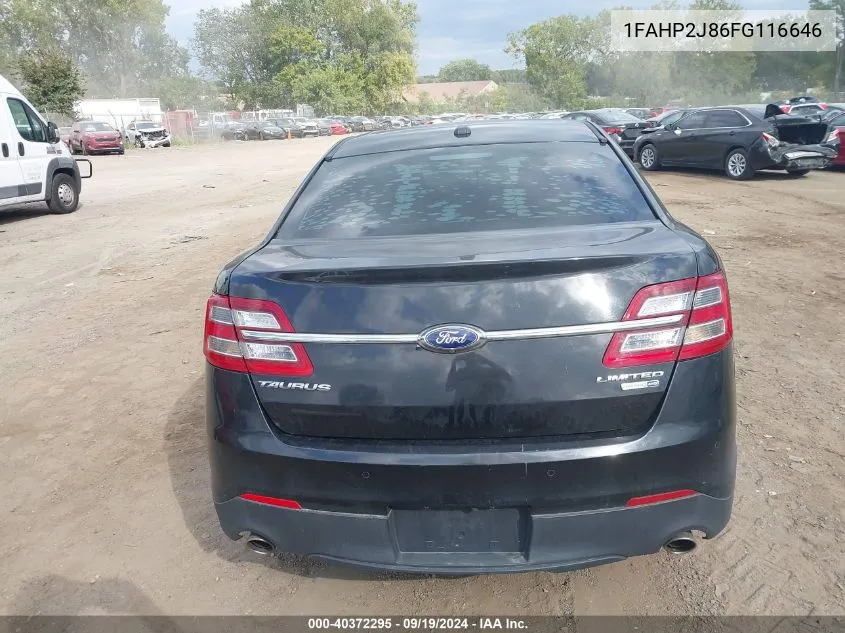 1FAHP2J86FG116646 2015 Ford Taurus Limited