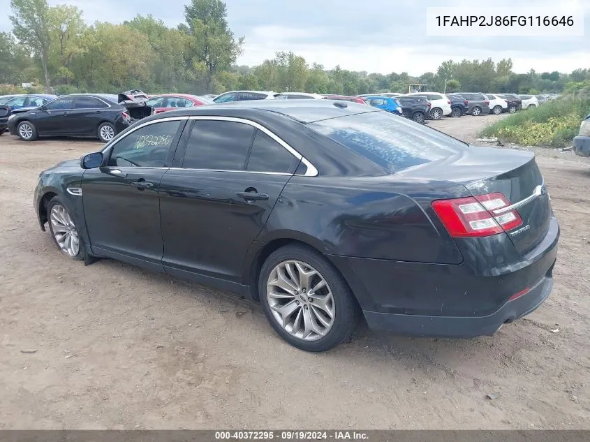 1FAHP2J86FG116646 2015 Ford Taurus Limited