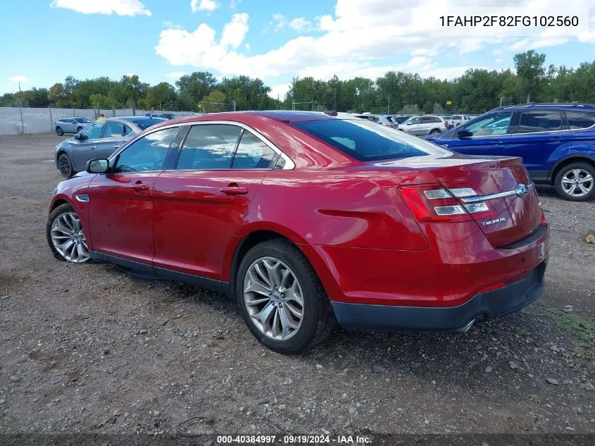 1FAHP2F82FG102560 2015 Ford Taurus Limited