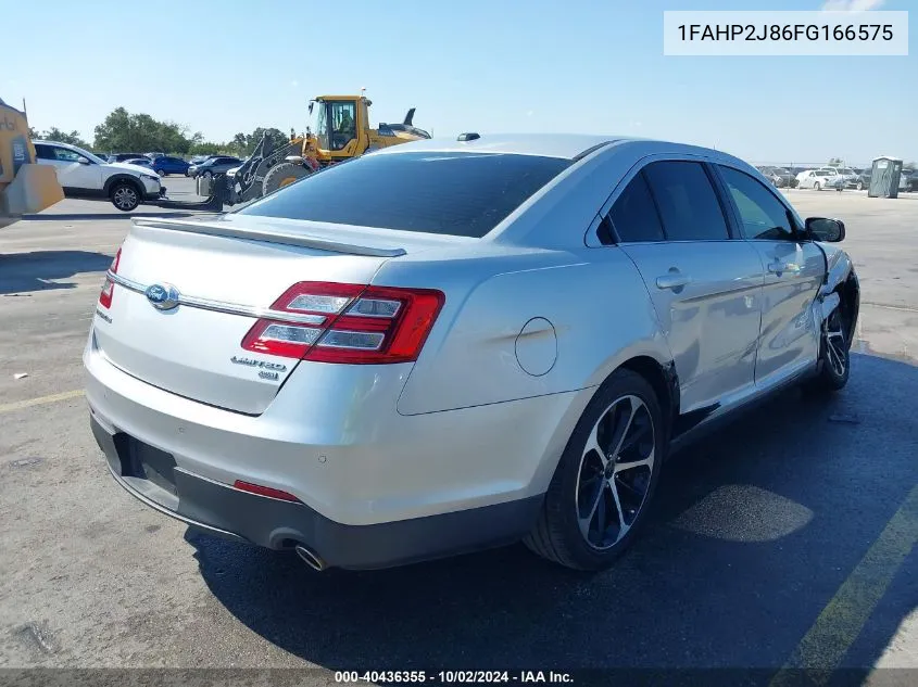 2015 Ford Taurus Limited VIN: 1FAHP2J86FG166575 Lot: 40436355