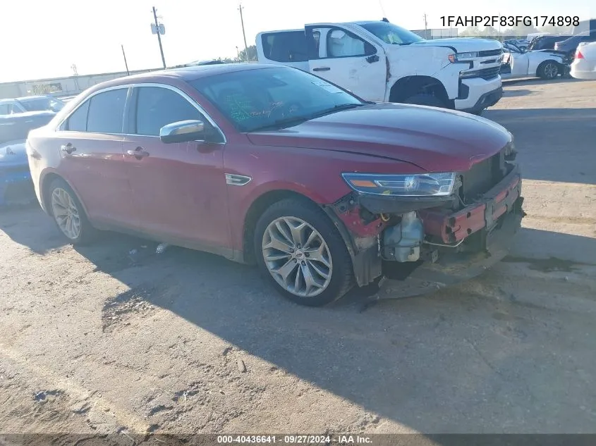 2015 Ford Taurus Limited VIN: 1FAHP2F83FG174898 Lot: 40436641