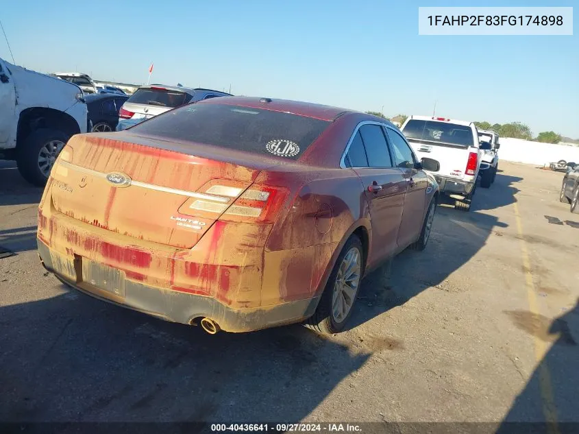 1FAHP2F83FG174898 2015 Ford Taurus Limited