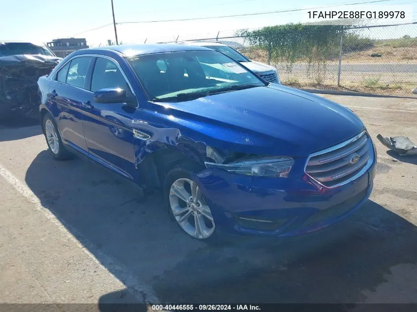 2015 Ford Taurus Sel VIN: 1FAHP2E88FG189978 Lot: 40446555