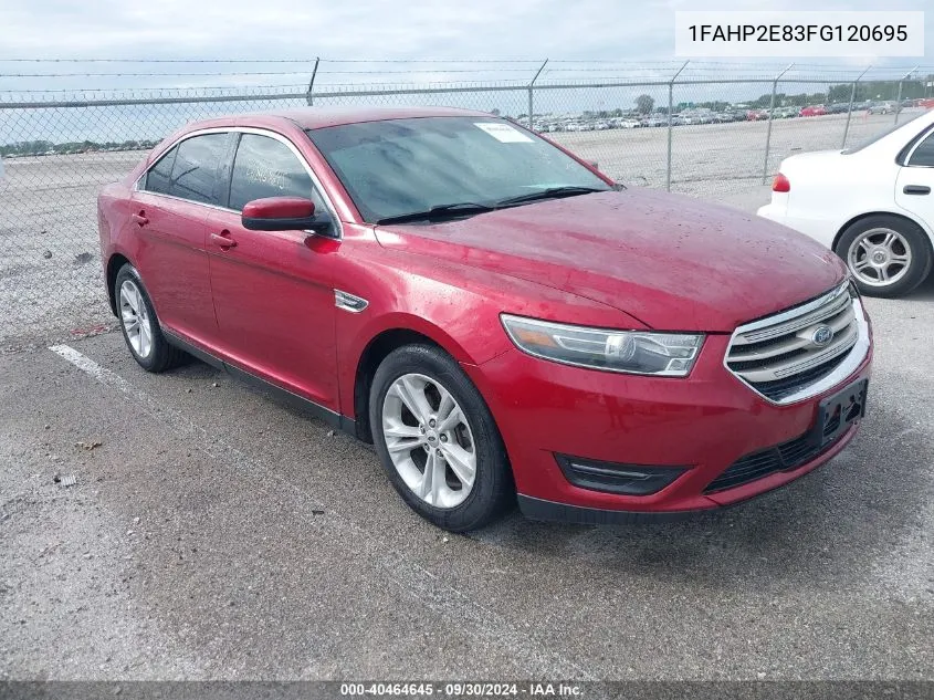 2015 Ford Taurus Sel VIN: 1FAHP2E83FG120695 Lot: 40464645