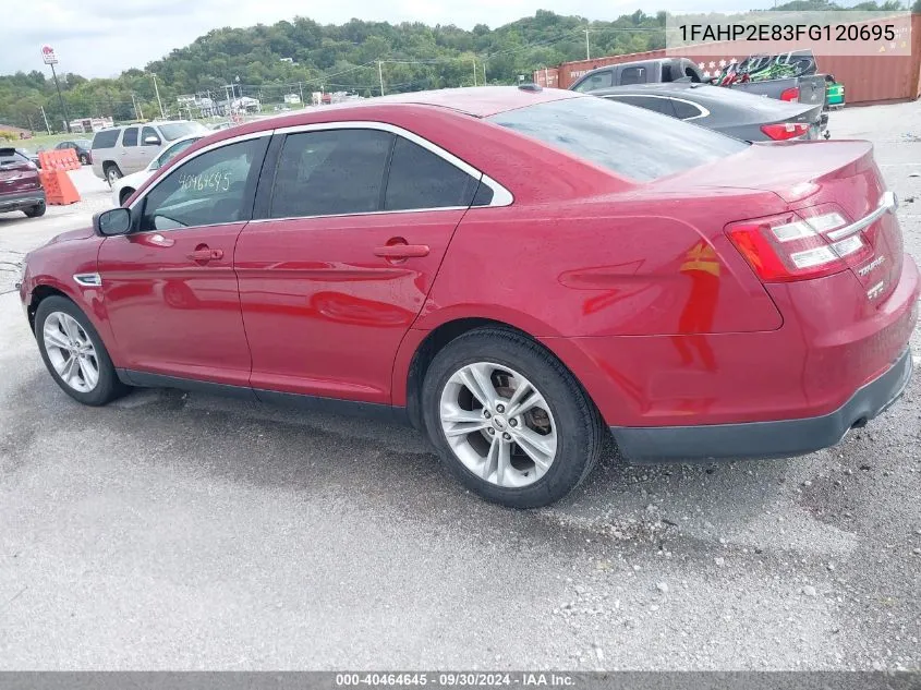 2015 Ford Taurus Sel VIN: 1FAHP2E83FG120695 Lot: 40464645