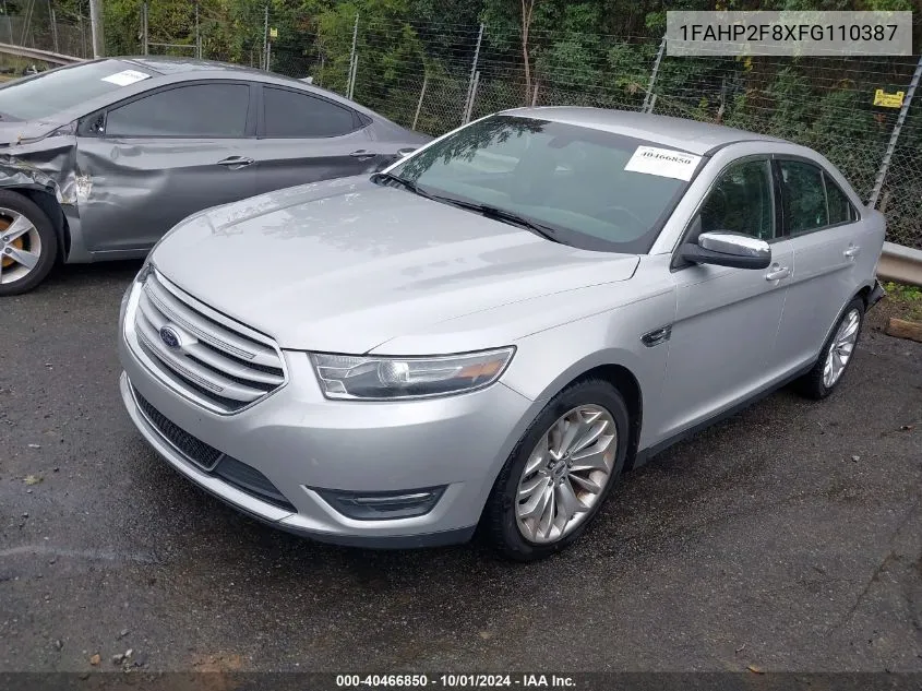 2015 Ford Taurus Limited VIN: 1FAHP2F8XFG110387 Lot: 40466850