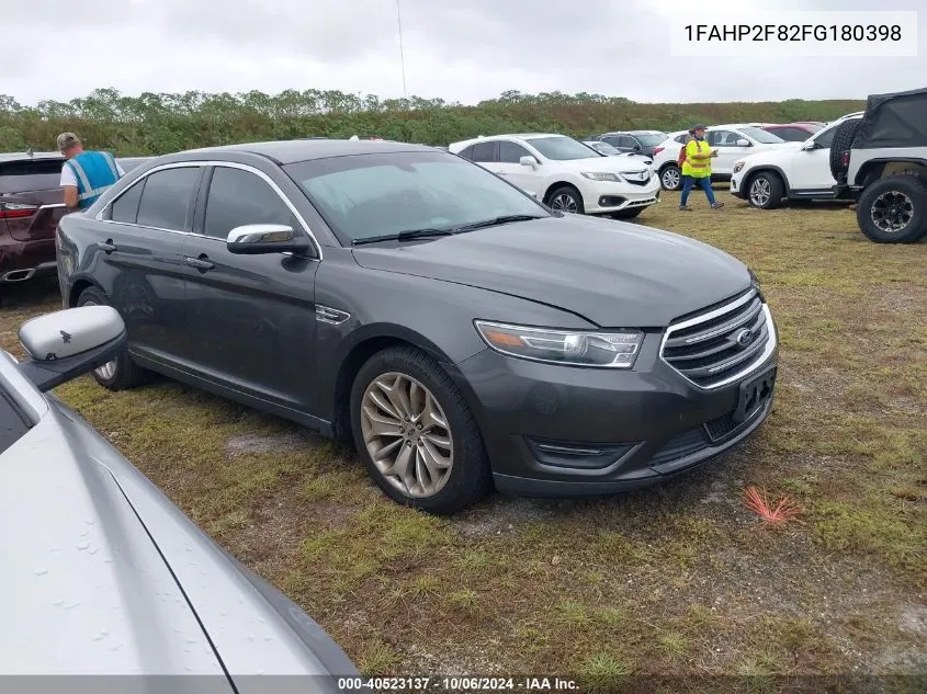 2015 Ford Taurus Limited VIN: 1FAHP2F82FG180398 Lot: 40523137