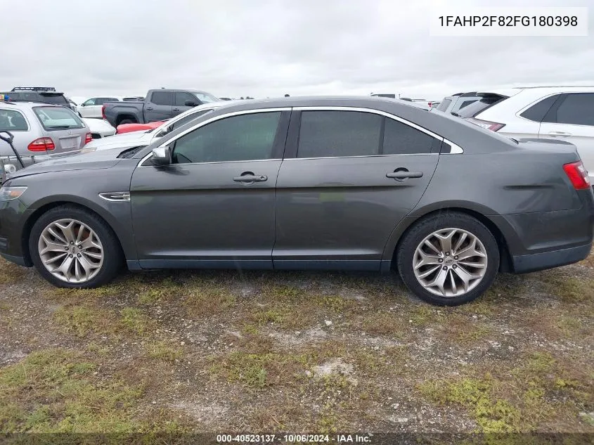 1FAHP2F82FG180398 2015 Ford Taurus Limited