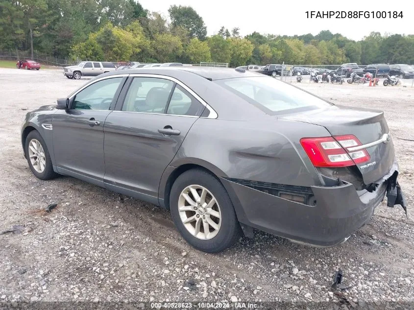 1FAHP2D88FG100184 2015 Ford Taurus Se