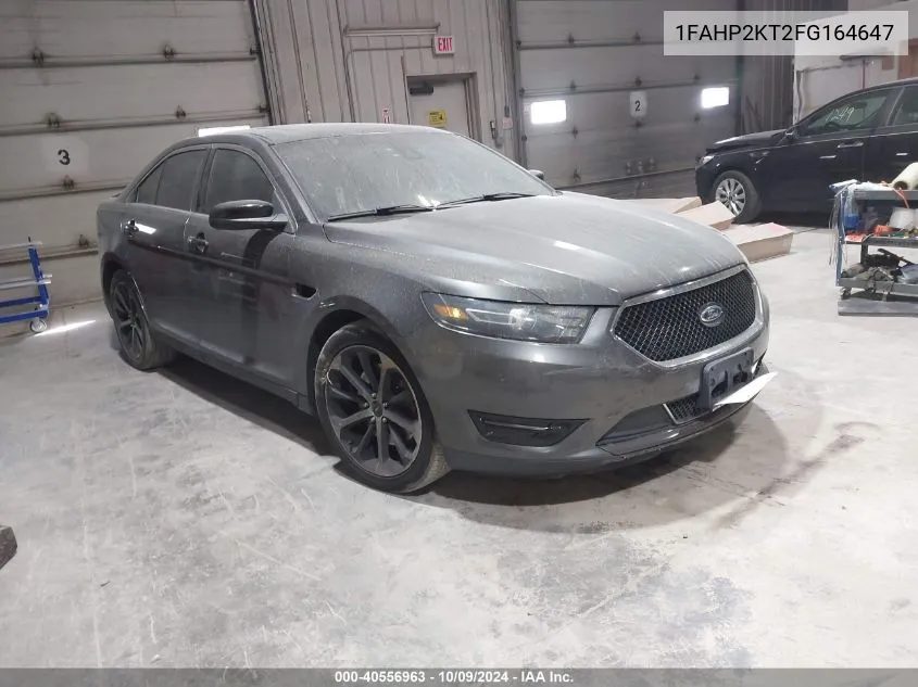 2015 Ford Taurus Sho VIN: 1FAHP2KT2FG164647 Lot: 40556963