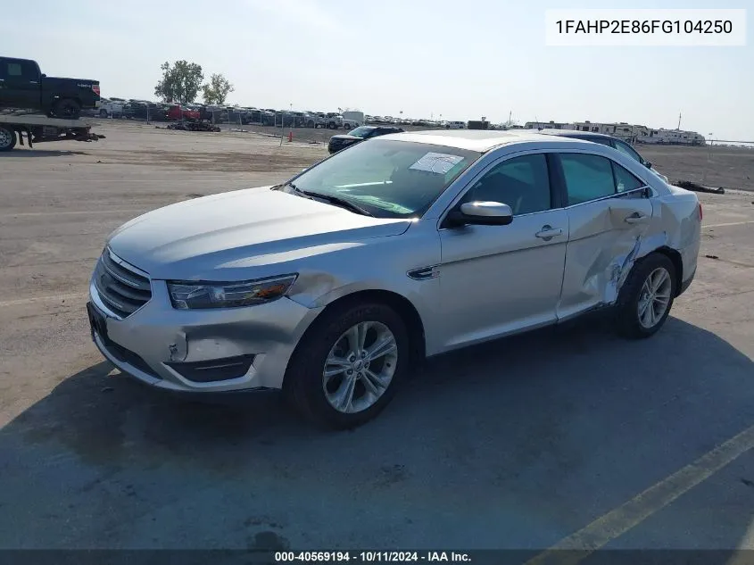 1FAHP2E86FG104250 2015 Ford Taurus Sel