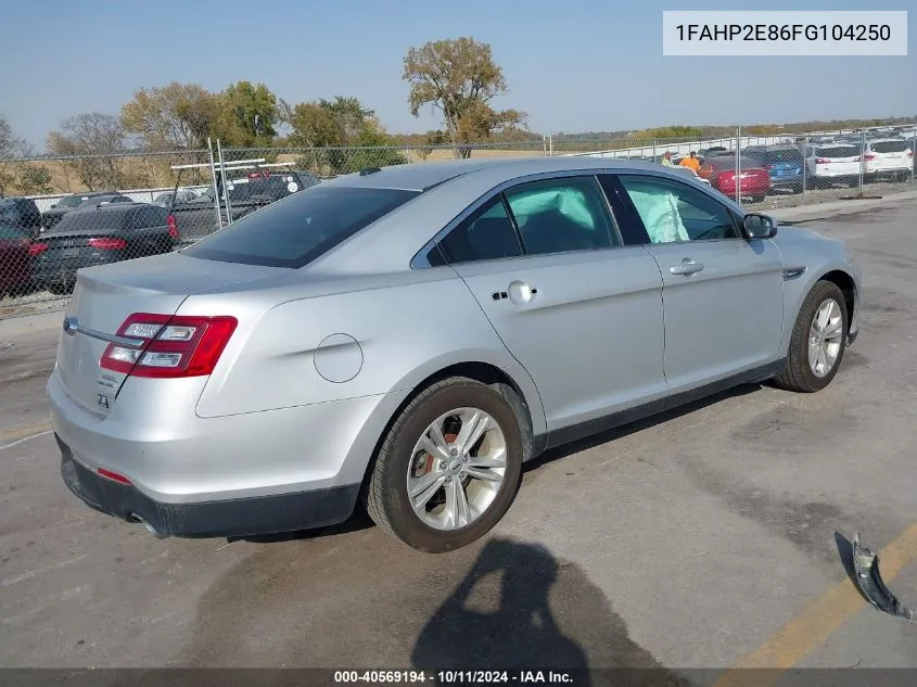 1FAHP2E86FG104250 2015 Ford Taurus Sel