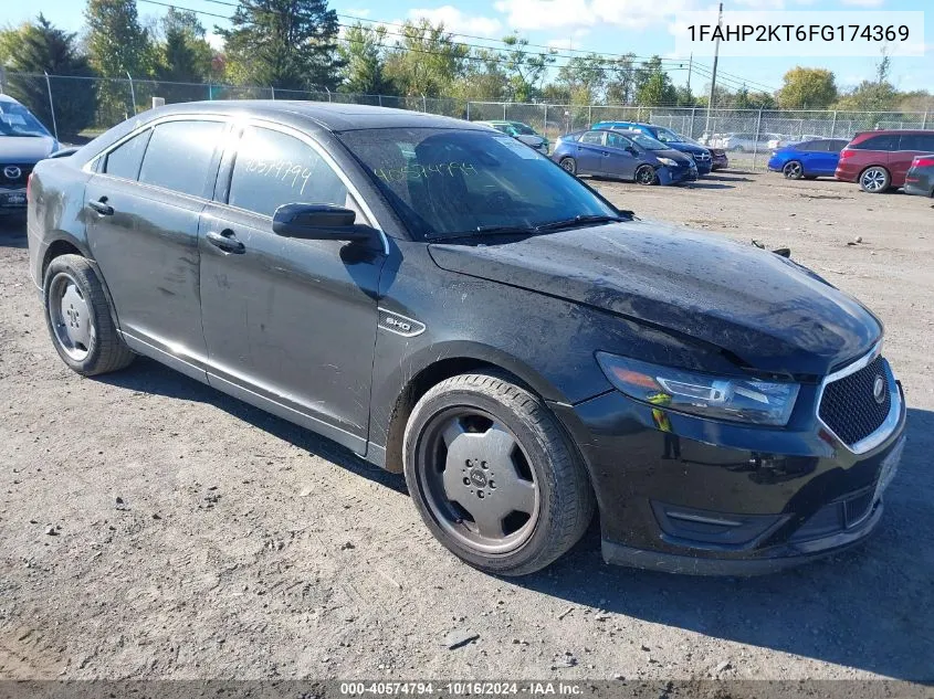 2015 Ford Taurus Sho VIN: 1FAHP2KT6FG174369 Lot: 40574794