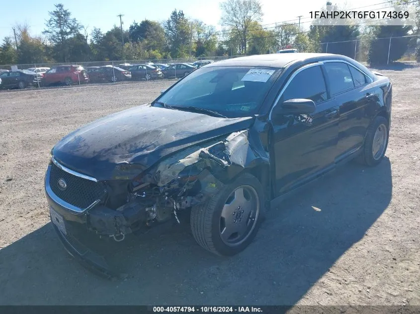 2015 Ford Taurus Sho VIN: 1FAHP2KT6FG174369 Lot: 40574794