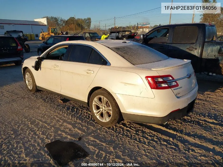 2015 Ford Taurus Sel VIN: 1FAHP2E83FG184056 Lot: 40590744