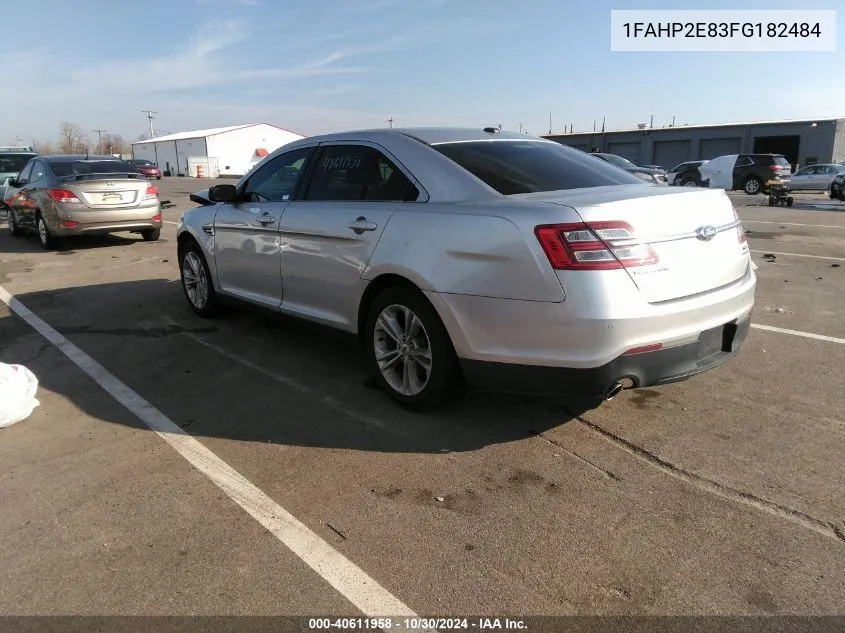 2015 Ford Taurus Sel VIN: 1FAHP2E83FG182484 Lot: 40611958