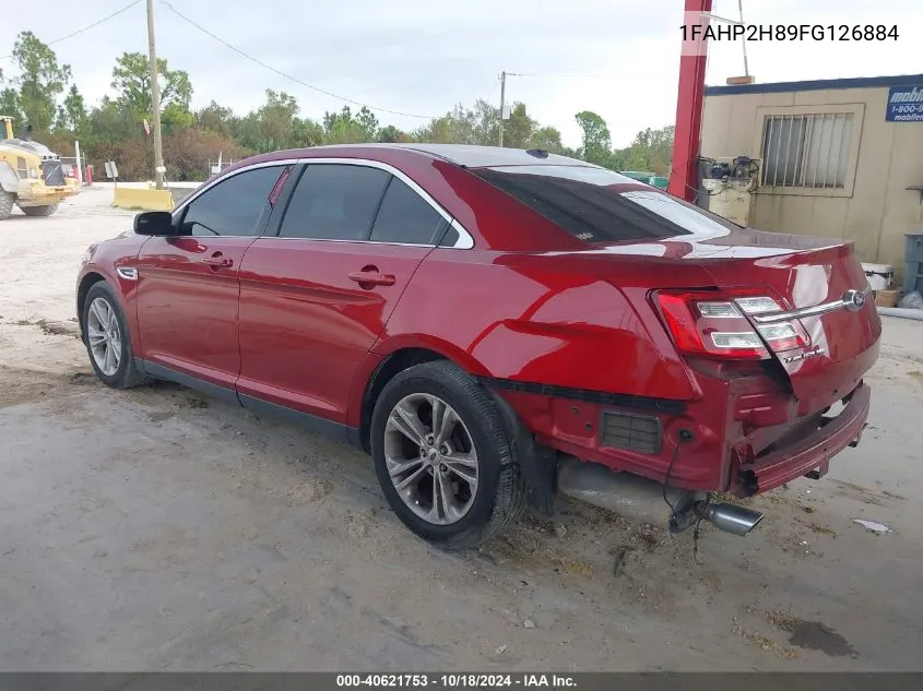 2015 Ford Taurus Sel VIN: 1FAHP2H89FG126884 Lot: 40621753