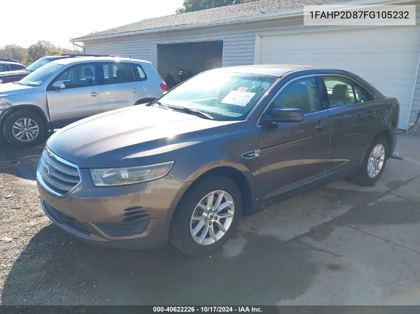 2015 Ford Taurus Se VIN: 1FAHP2D87FG105232 Lot: 40622226